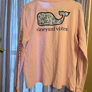 Vineyard Vines Light Pink Pocket Tee size large ladies